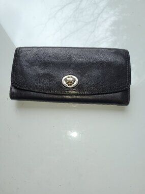 Coach Black Leather Wallet
